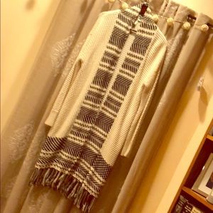 Long sweater coat/jacket with tassels